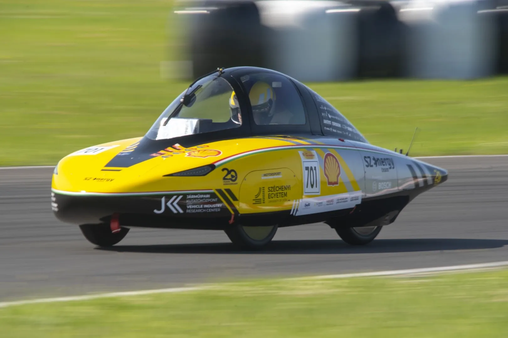As the only Hungarian team in the competition, the SZEnergy vehicle proved by far the best (Photo: Balázs Miklós)